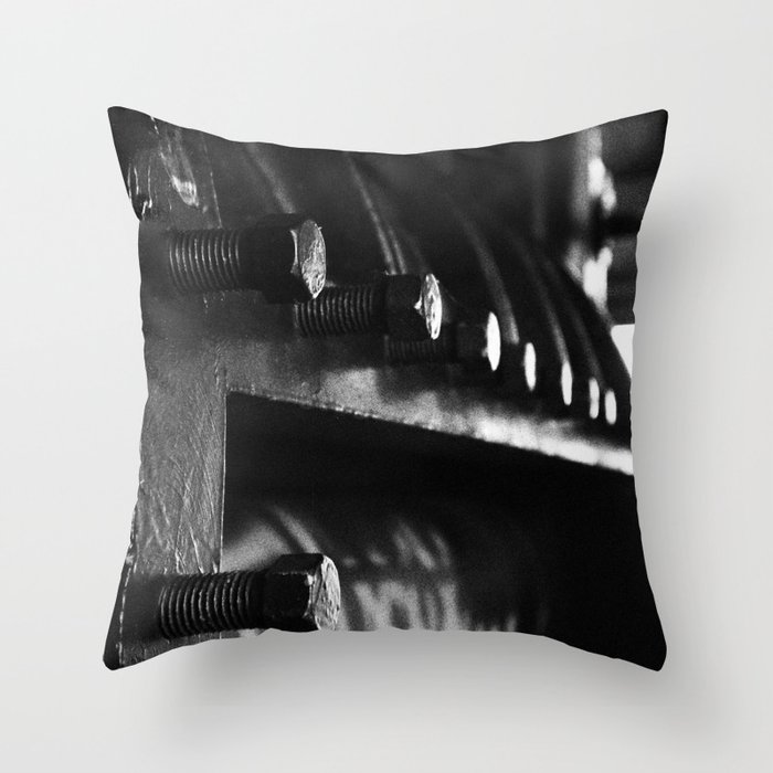 Old Machinery Throw Pillow