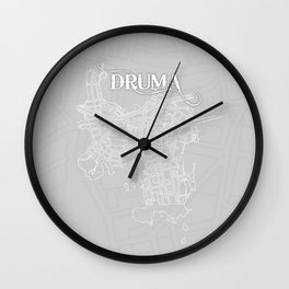 DRUMA Grey Wall Clock