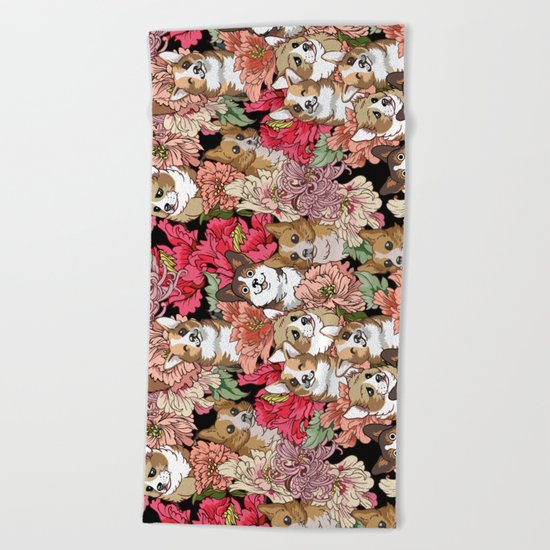 Because Corgi Beach Towel