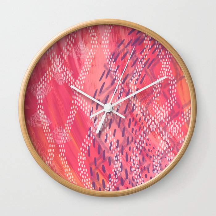 Dotted lines Wall Clock