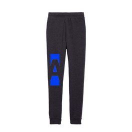 Letter A (White & Blue) Kids Joggers