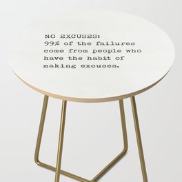 NO EXCUSES Side Table