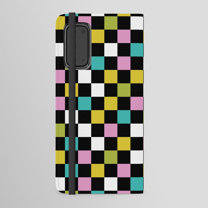 Multi Checkered Android Wallet Case