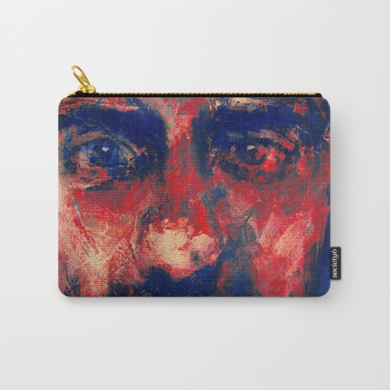 Face in Saturated Color's 4 Carry-All Pouch