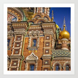 Russia Photography - The Church Of The Savior on Spilled Blood Art Print