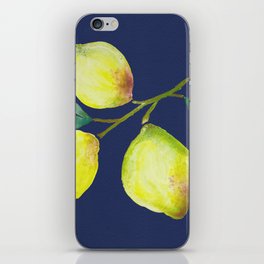 The Lemon branch - Navy iPhone Skin