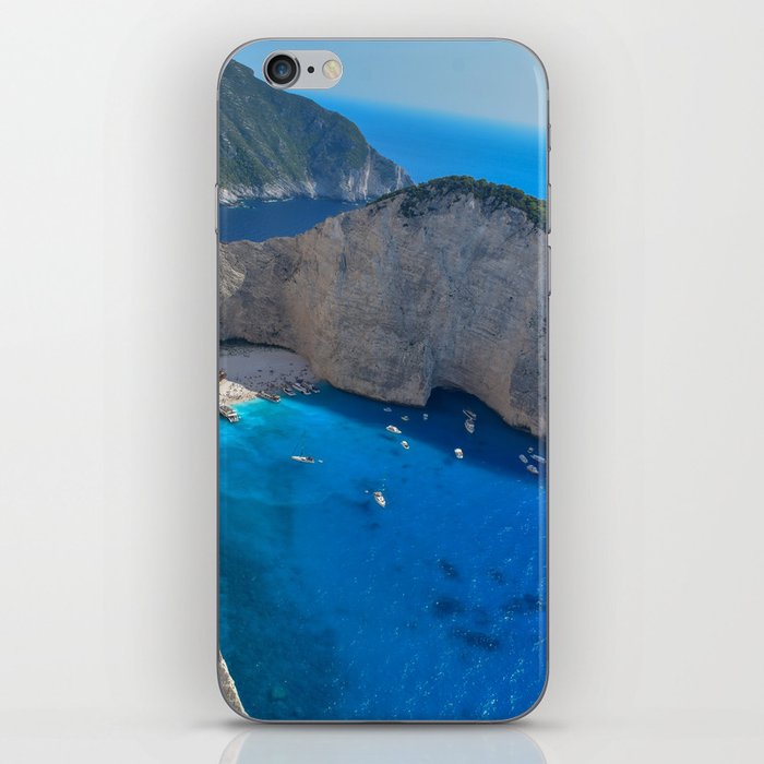 Shipwreck Beach, Zakynthos, Greece iPhone Skin