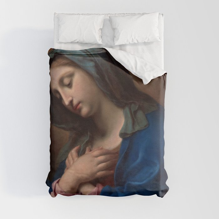 Madonna by Carlo Dolci Duvet Cover