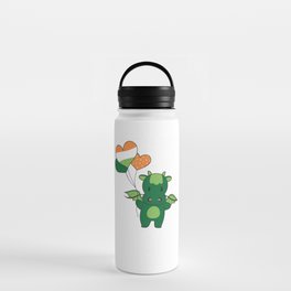 Dragon With Ireland Balloons Cute Animals Water Bottle