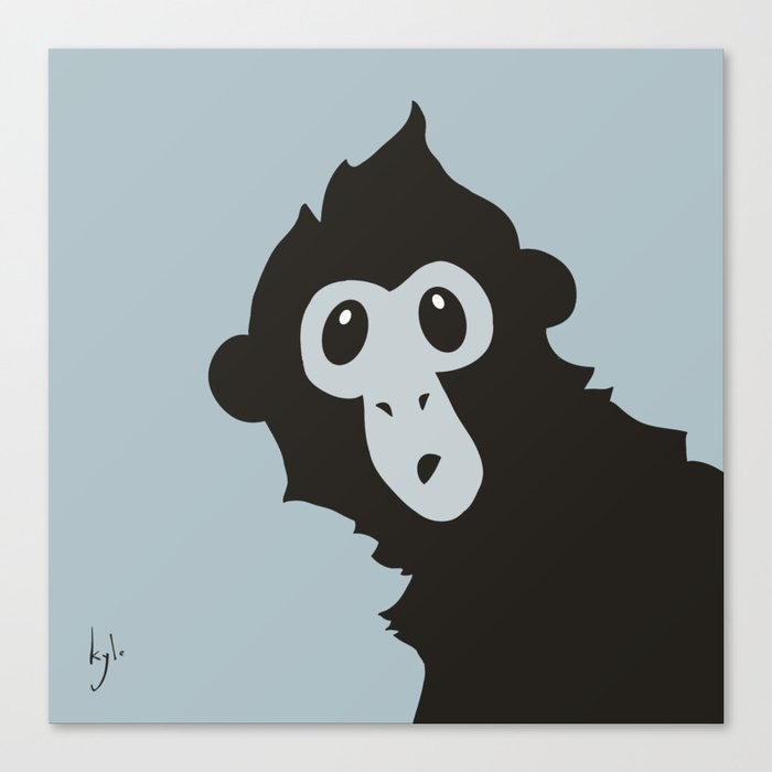 Spider Monkey - Peekaboo! Canvas Print