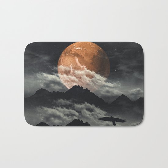 Spaces III - Mars above mountains Bath Mat