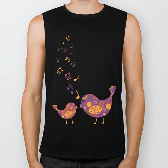 Bird Duet Biker Tank