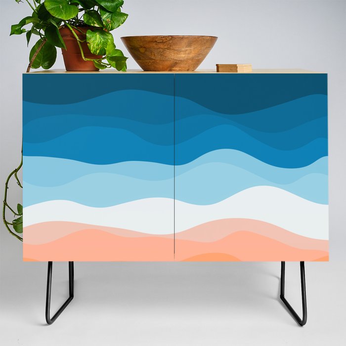 The Lone Surfer | Aerial Credenza