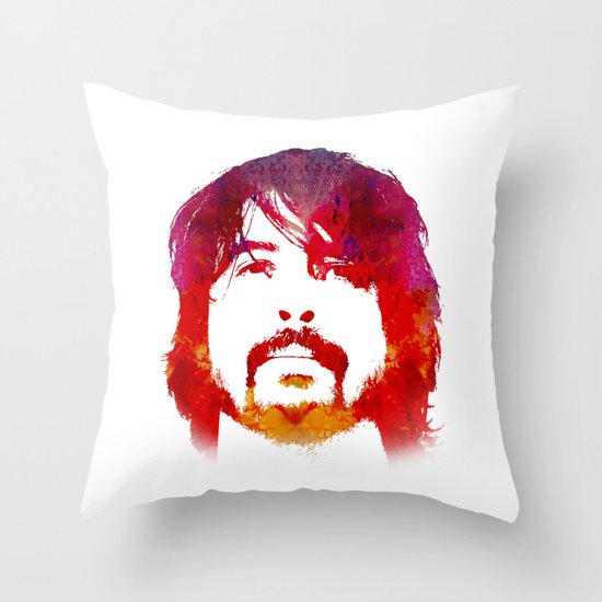 D. Grohl Throw Pillow