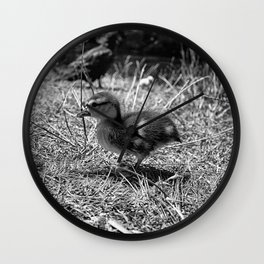 Little Duckie II - Black & White Wall Clock