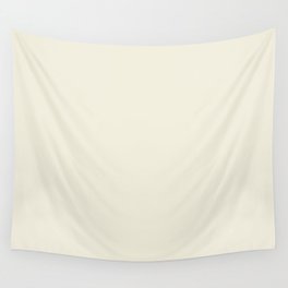 Creamy Off White Ivory Solid Color Pairs PPG Queen Anne's Lace PPG1092-1 - All One Single Shade Hue Wall Tapestry