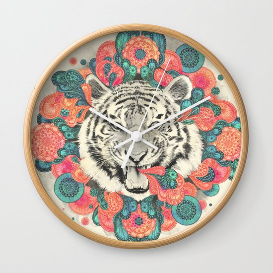 bengal mandala Wall Clock