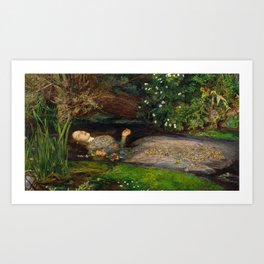 Ophelia, John Everett Millais Art Print