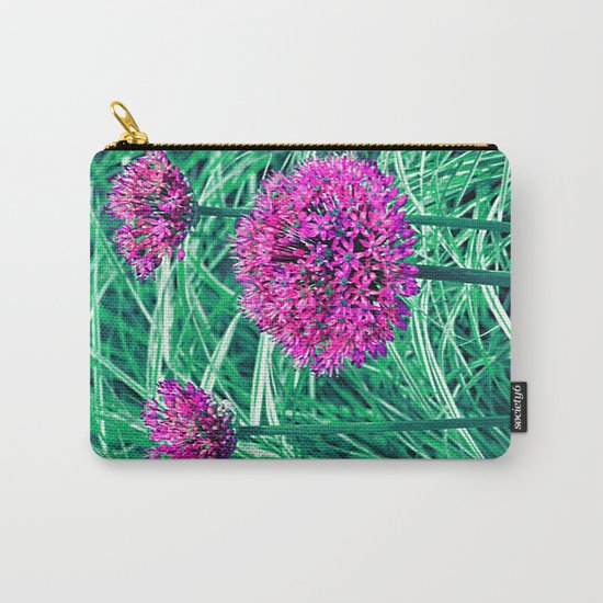 Purple ball flowers Carry-All Pouch