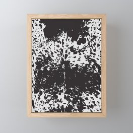 Black Goth Longhorn Framed Mini Art Print