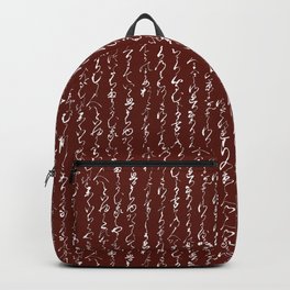 Ancient Japanese Calligraphy // Falu Red Backpack