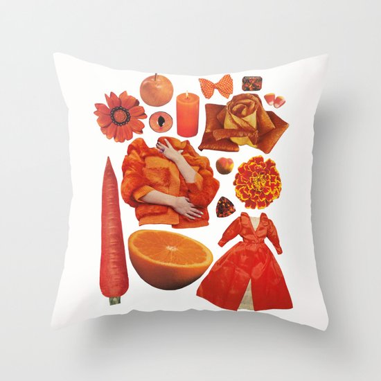 ORANGE Throw Pillow