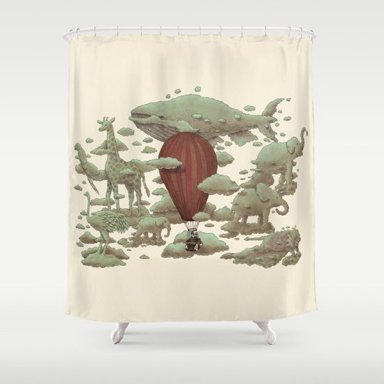 Cloud Watching Shower Curtain
