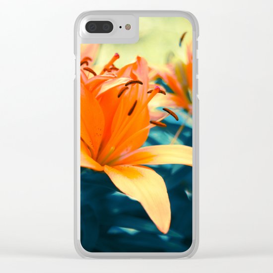 Summer Lilies I Clear iPhone Case
