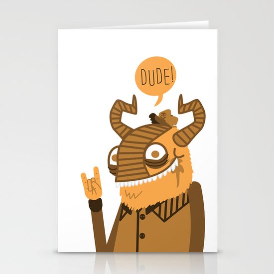 Monster Trucker Stationery Cards