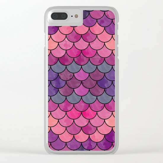 Watercolor Lovely Pattern VVXVIII Clear iPhone Case