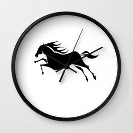 Horse Galloping. Wall Clock