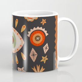 Sacred heart symbols & stars | Fall colors Coffee Mug