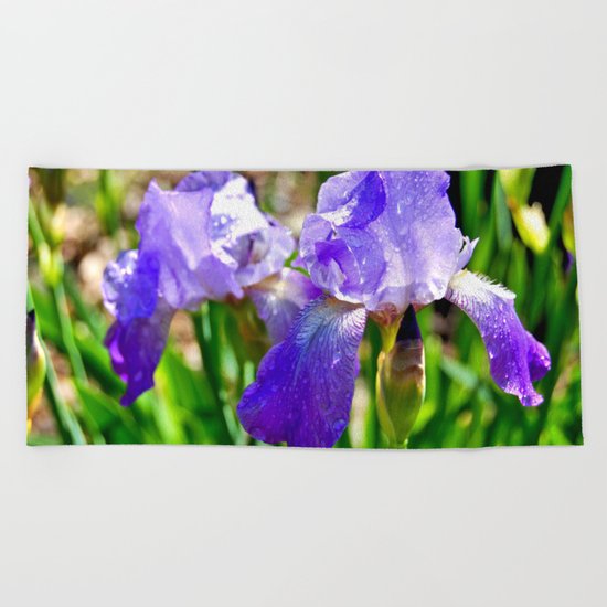After the rain Beach Towel