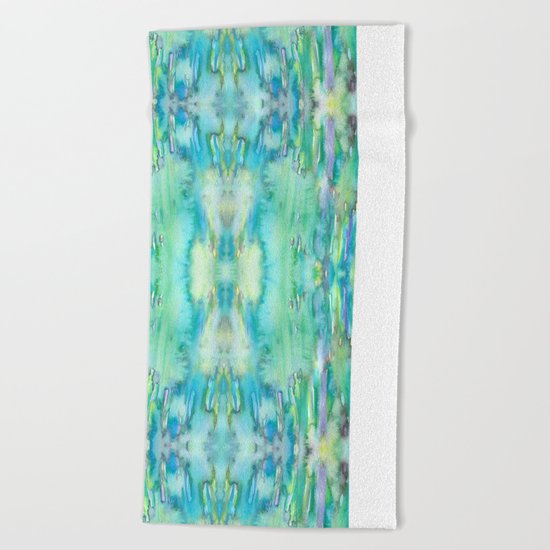 Water and Light Reflections Beach Towel