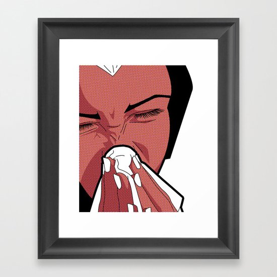 The secret life of heroes - Storm Cold Framed Art Print