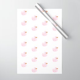 Pink rubber duck Wrapping Paper