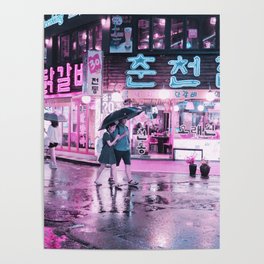 Neon date night Poster