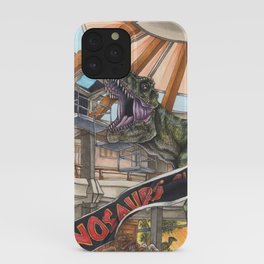 When Dinosaurs Ruled the Earth - Jurassic Park T-Rex iPhone Case