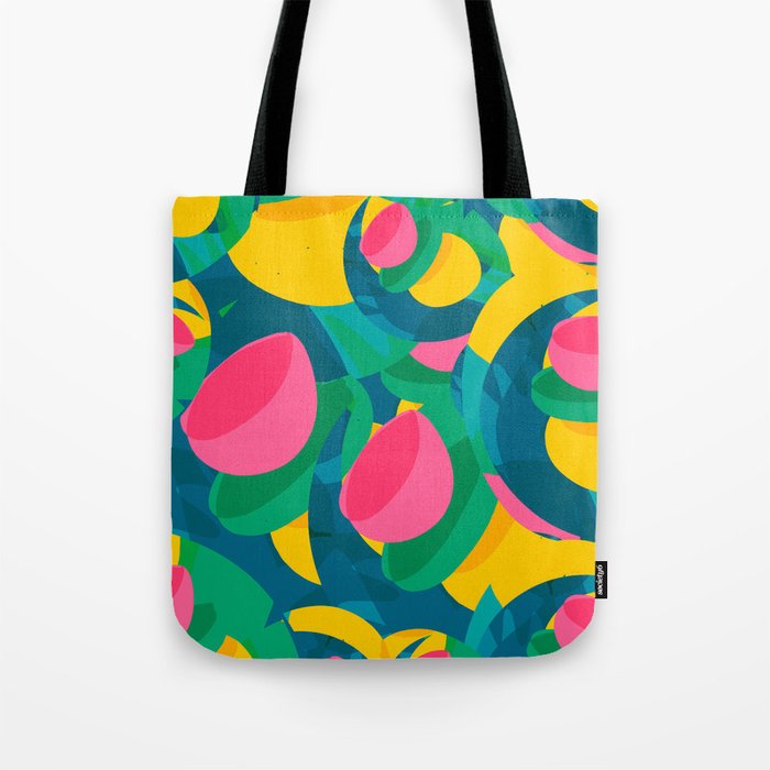 Summer Tropical Pop Art Abstract Pattern  Tote Bag