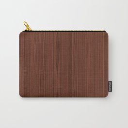 Walnut Wood Texture Carry-All Pouch
