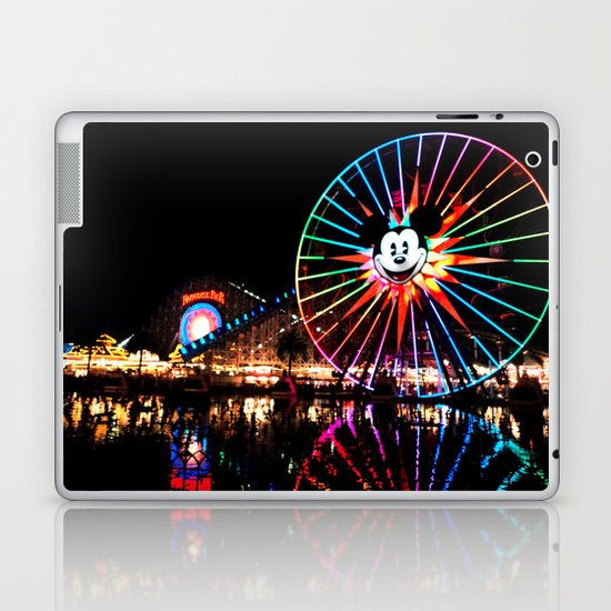 Paradise Pier at Night Laptop & iPad Skin