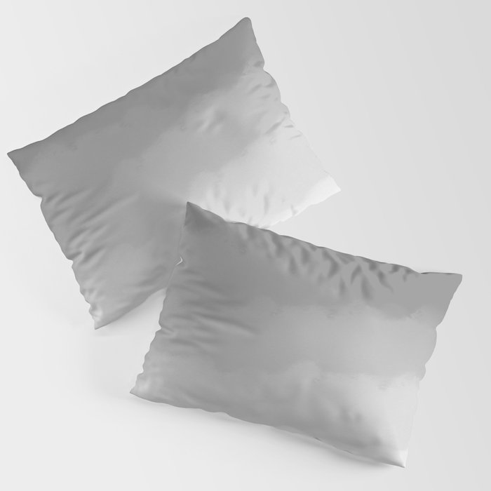 Gray Watercolor Ombre (gray/white) Pillow Sham