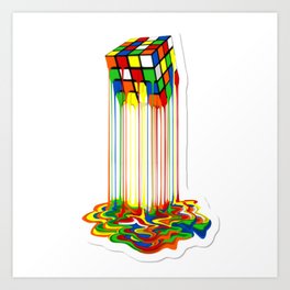 Rubiks Cube Art Prints For Any Decor Style Society6