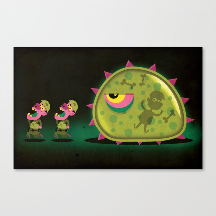 Mutant Blobs Attack Canvas Print