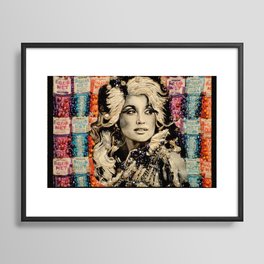 Dolly Framed Art Print | Dollyparton, Hairspray, Painting, Pop Art, Dolly, Mixed Media, Beauty, Aquanet, People, Portrait 