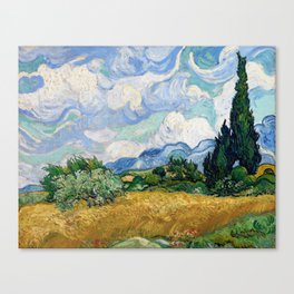Wheat Field with Cypresses by Vincent van Gogh Canvas Print