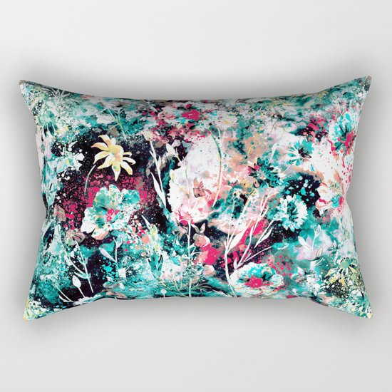 Space Garden II Rectangular Pillow