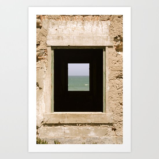 Framing the Sea Art Print