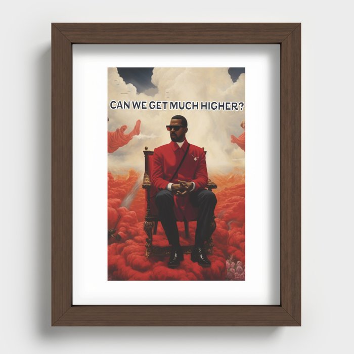 Can We Get Much Higher? Recessed Framed Print