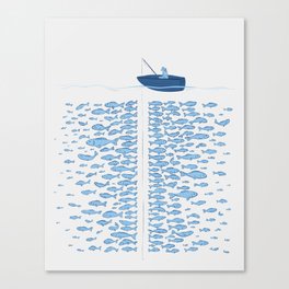 217 Finicky Fish (plenty of fish in the sea) Canvas Print